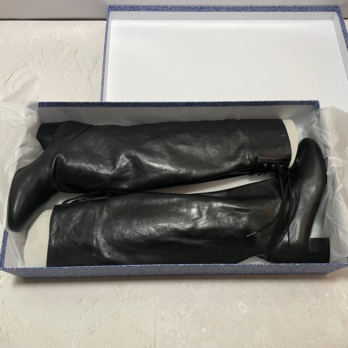 [37] 팔로마울 빅토리아 레더 롱부츠 블랙 상품이미지2