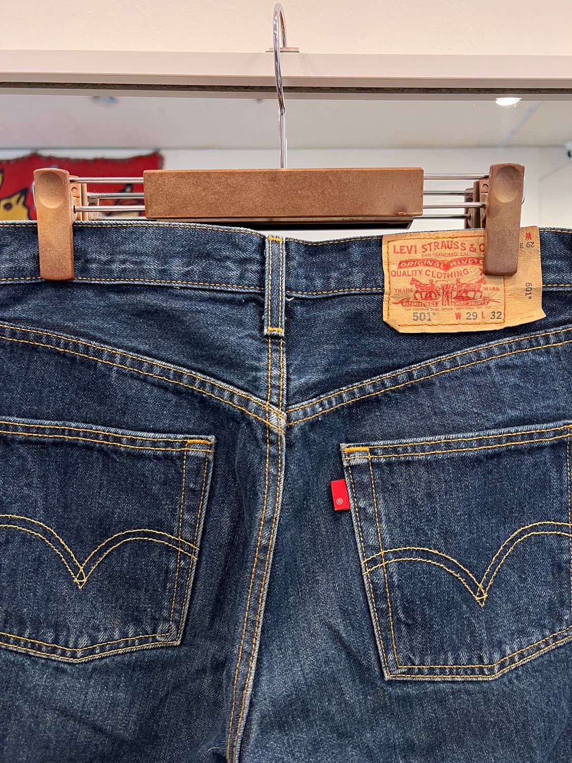 00s Levis 리바이스 501 블랭크탭 데님 팬츠 (29inch) 상품이미지6