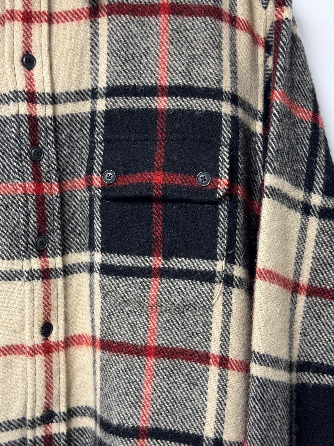 폴로랄프로렌 체크 헤비 울셔츠자켓 90s XL 상품이미지3