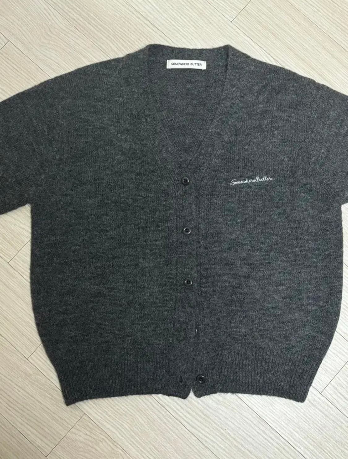 썸웨어버터 Eddy Alpaca Cardigan - Charcoal 상품이미지6
