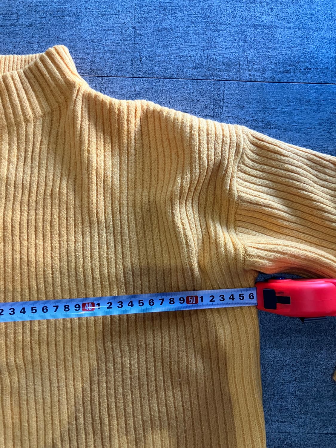 일본빈티지 Moussy 올드스쿨아메카지 니트스웨터 옐로우노랑 상품이미지2