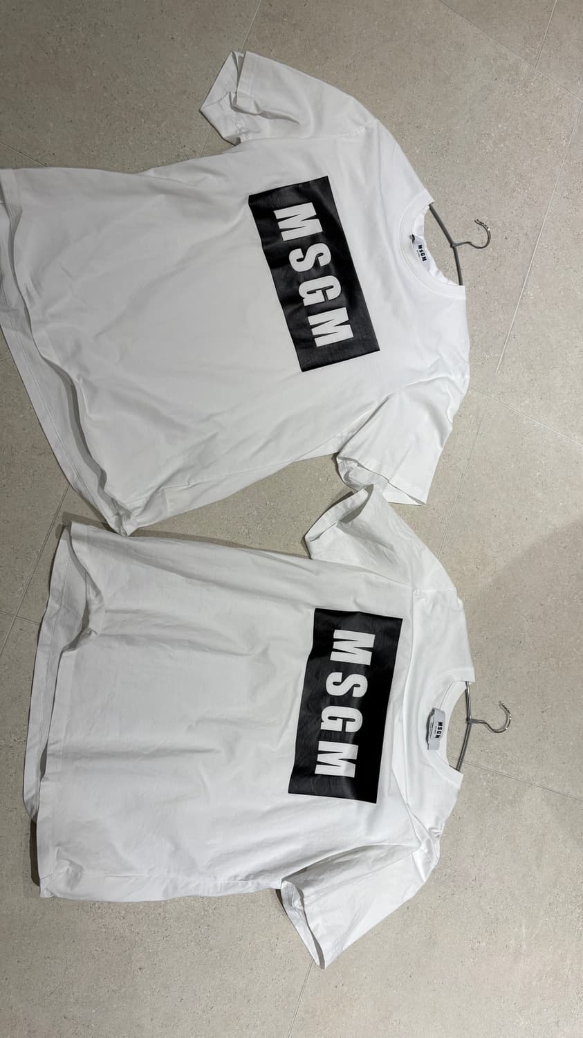 이태리 MSGM 반팔 티셔츠 두장 일괄판매 L 라지 상품이미지1