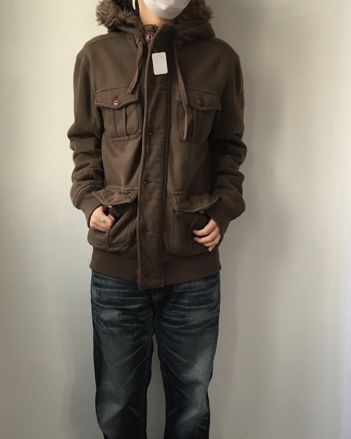 Fake fur hood jackt 상품이미지7