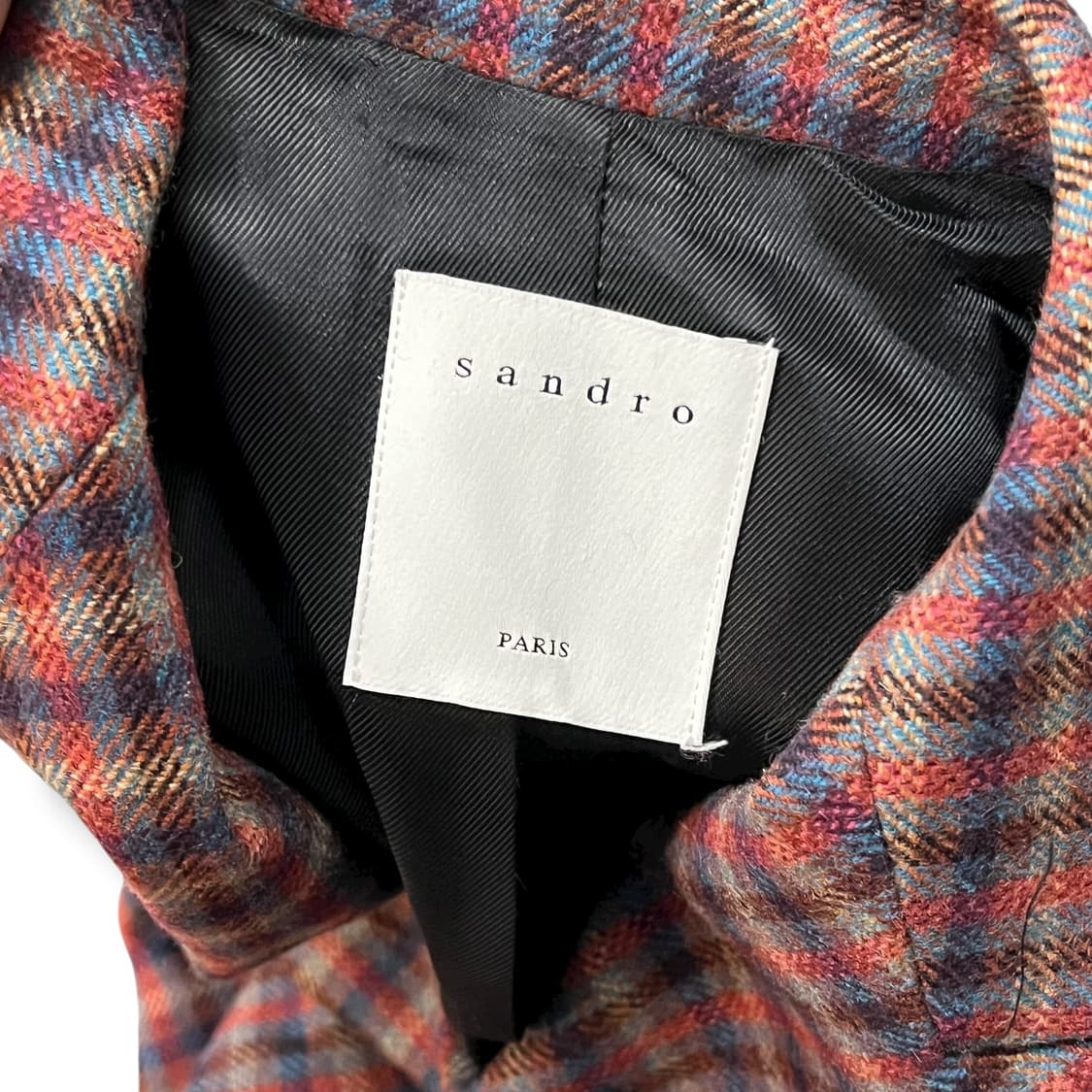 산드로 체크 더블 블레이저 y14022 상품이미지7