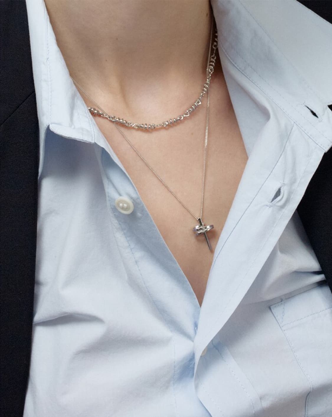 넘버링(NUMBERING) - #4807 십자가 목걸이 상품이미지2