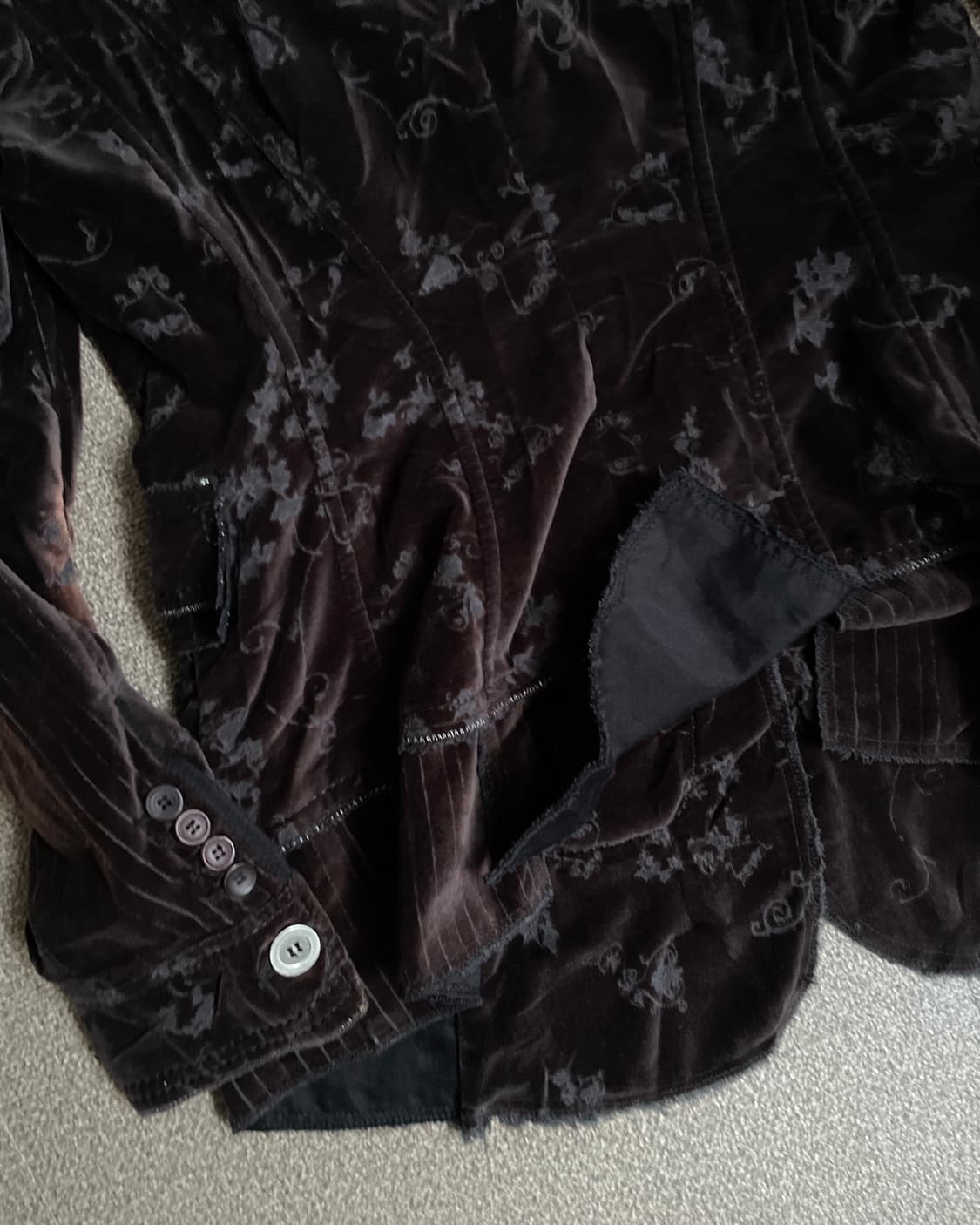 마리떼 프랑소와 저버 90s 벨벳 스티치 디테일 자켓 상품이미지9