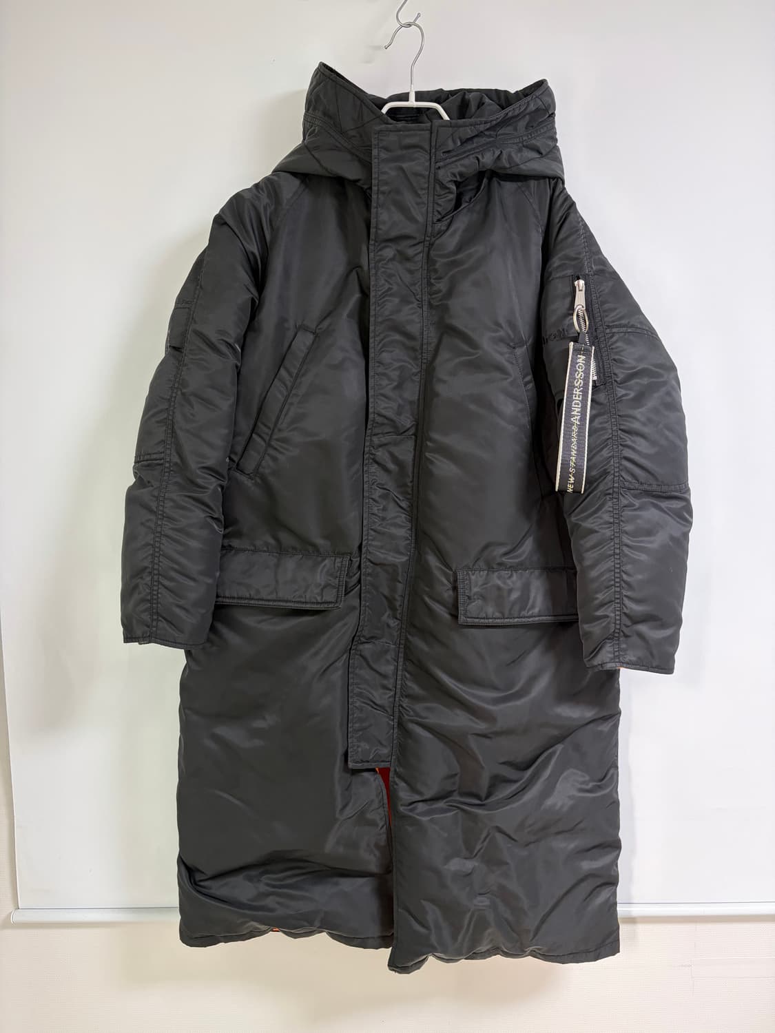 한정판 콜라보! 앤더슨벨 X Schott N.Y.C 유니섹스 다운 파카  상품이미지4