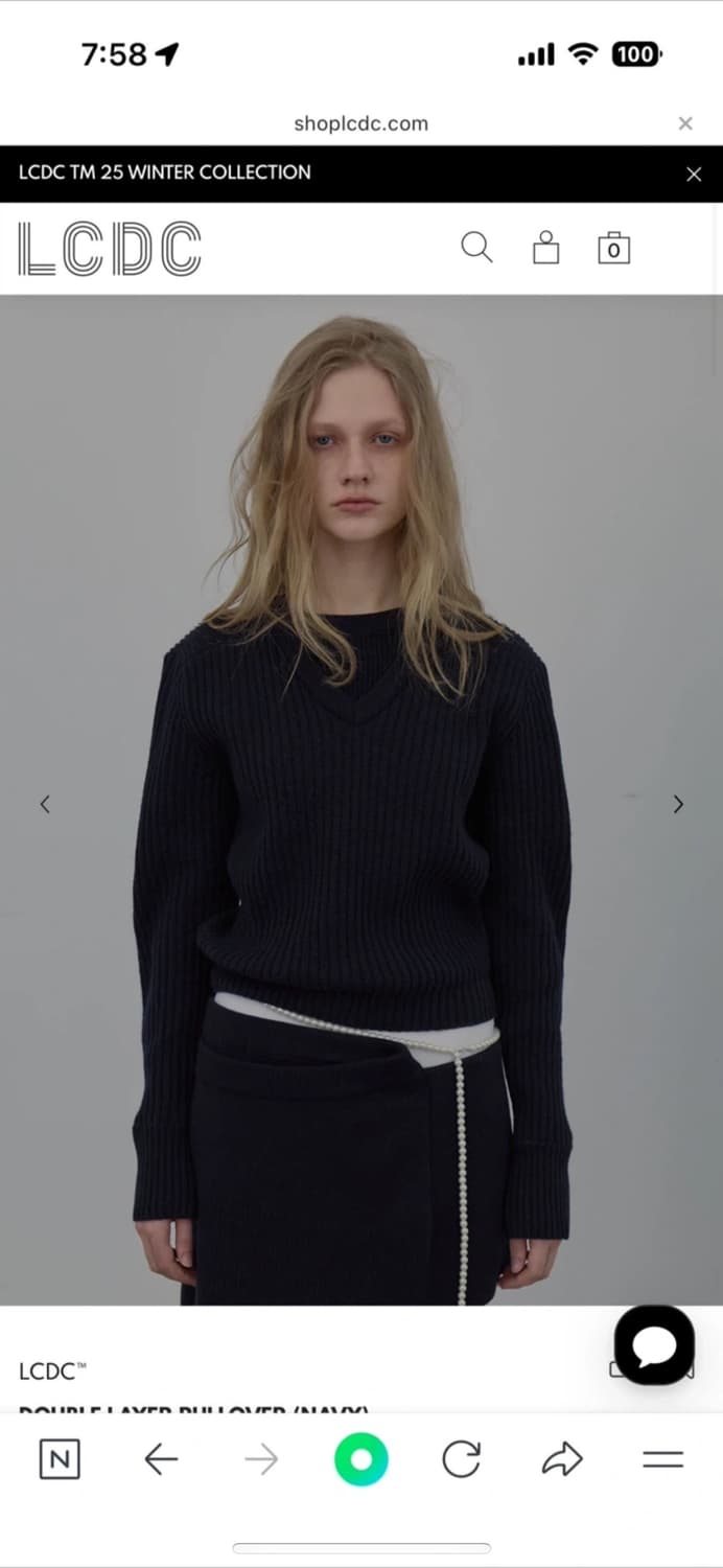 LCDC 더블레이어 풀오버 니트 상품이미지2