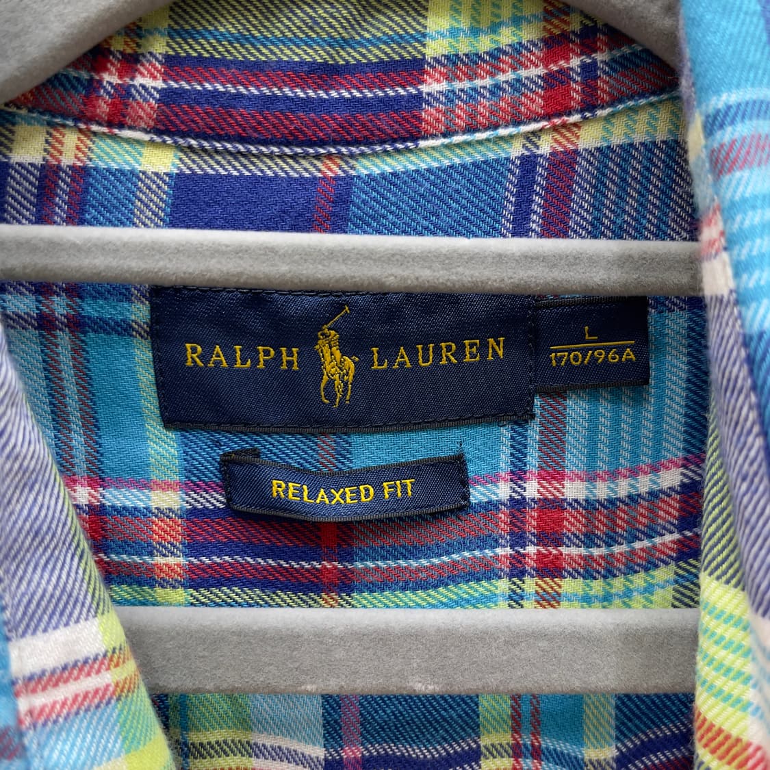 폴로랄프로렌 릴렉스드핏 체크셔츠(옐로우포니) 상품이미지5