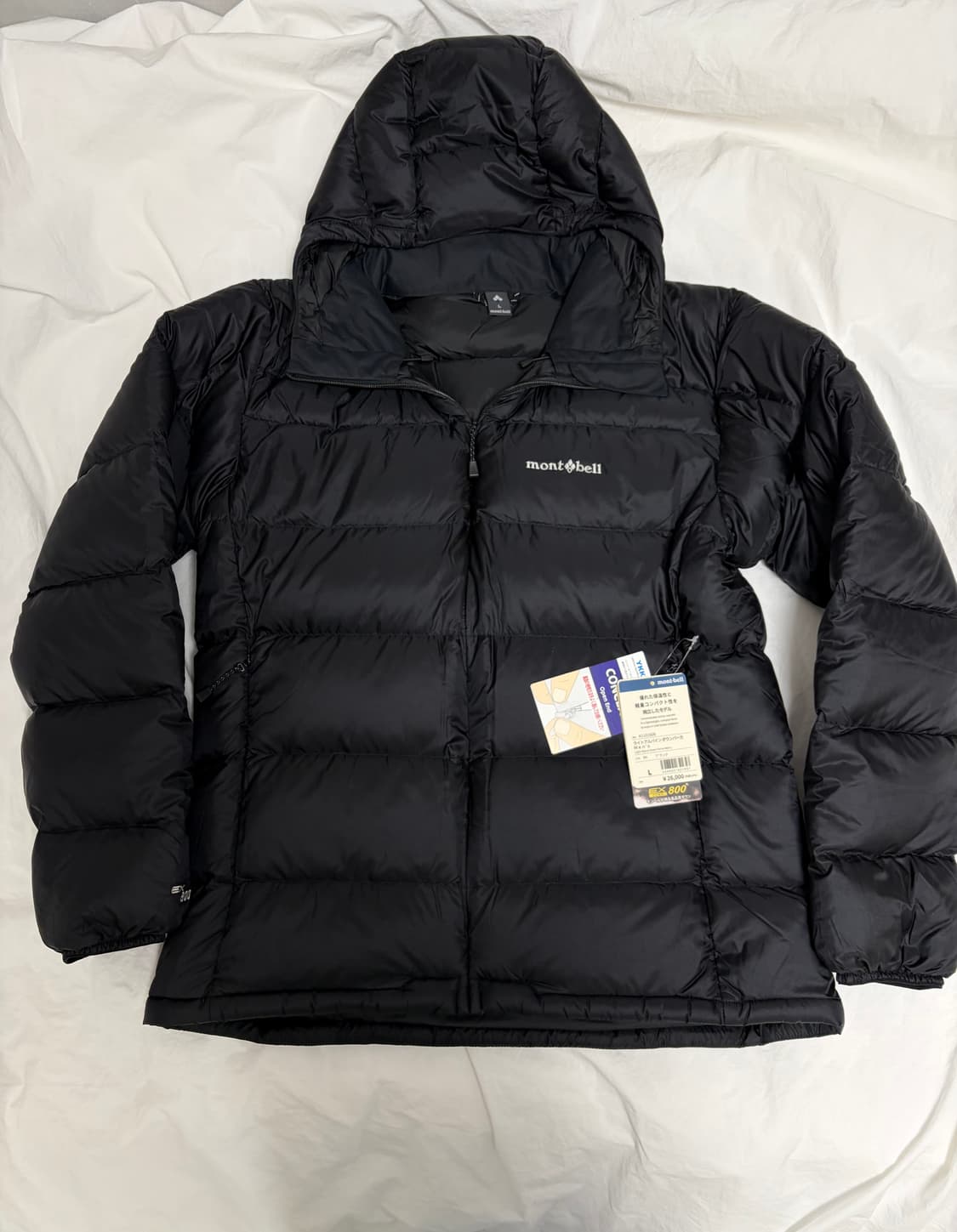 몽벨 라이트 알파인 다운 파카 블랙 L 새상품 판매합니다 상품이미지1