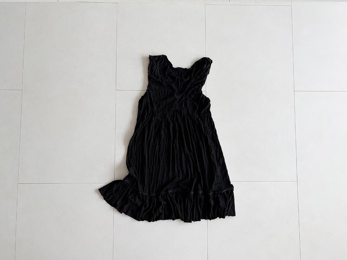 crinkle ruffle hem dress 상품이미지2