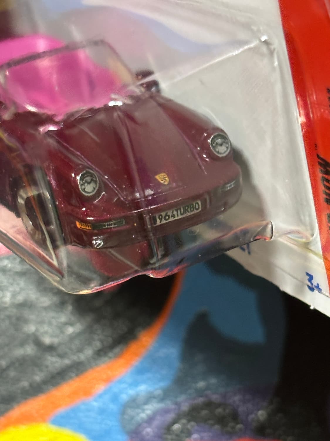 미개봉) 포르쉐 911 터보 카브리올레 다이캐스트 핫휠 인테리어 소품 상품이미지5