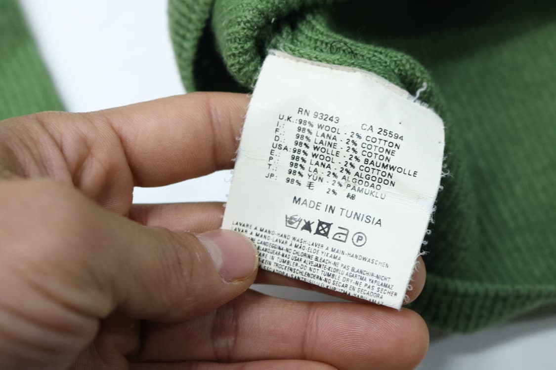 디젤 빈티지 스트라이프 라인 하프집업 울 니트 상품이미지8