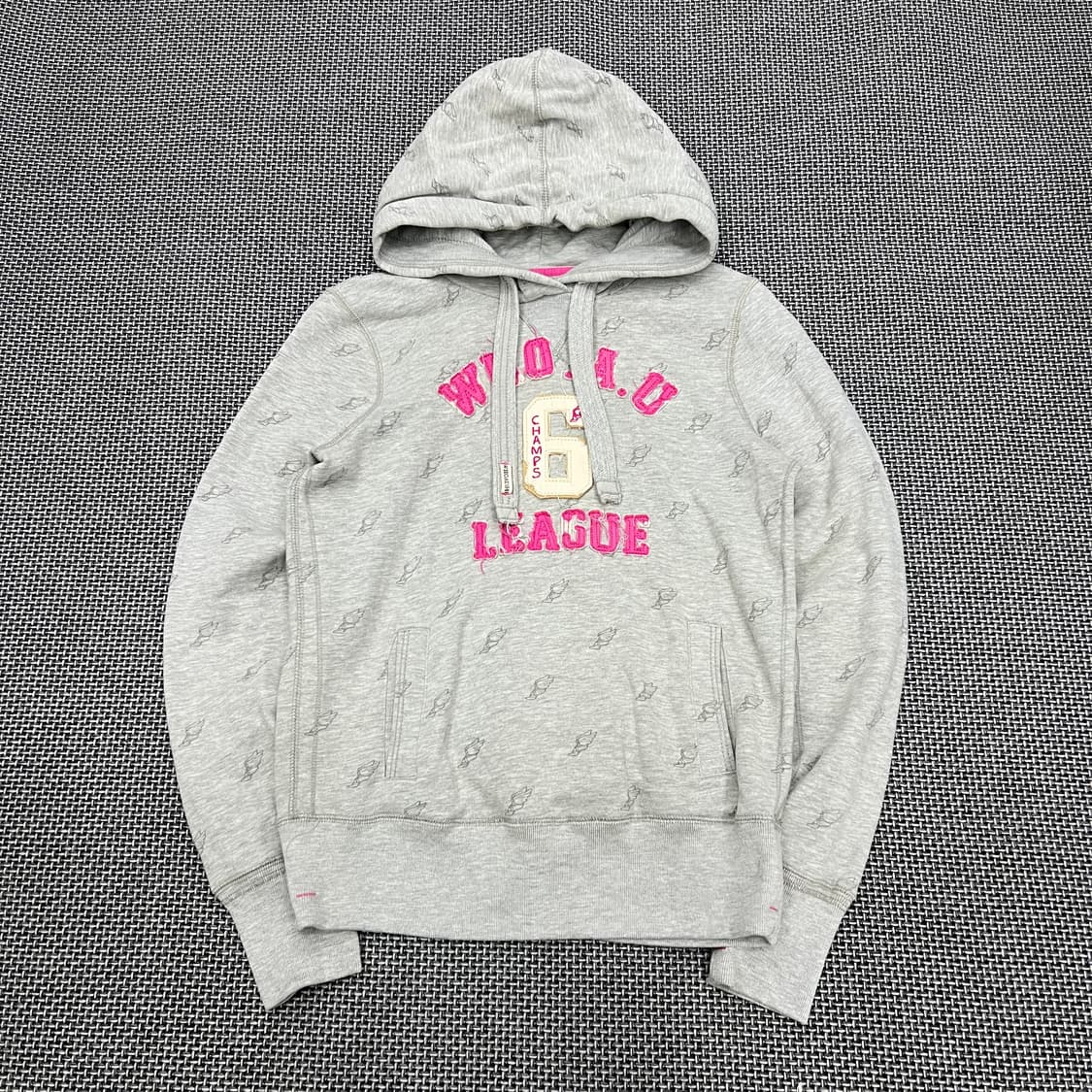 착샷O 후아유 그레이핑크 후드 상품이미지1