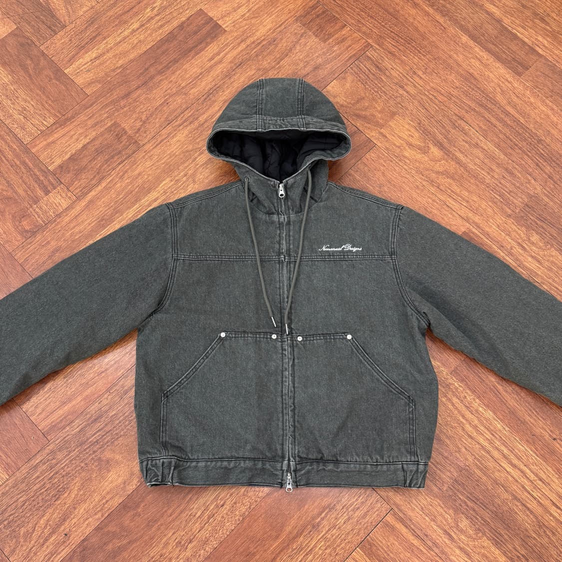 M(100) 노메뉴얼 W.D 워싱 투웨이 누빔 자켓  상품이미지2