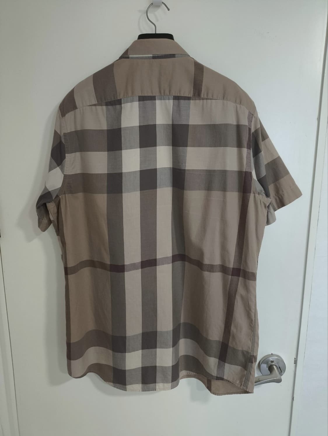 XL 버버리 노바체크 반팔 셔츠 톤브라운 상품이미지6
