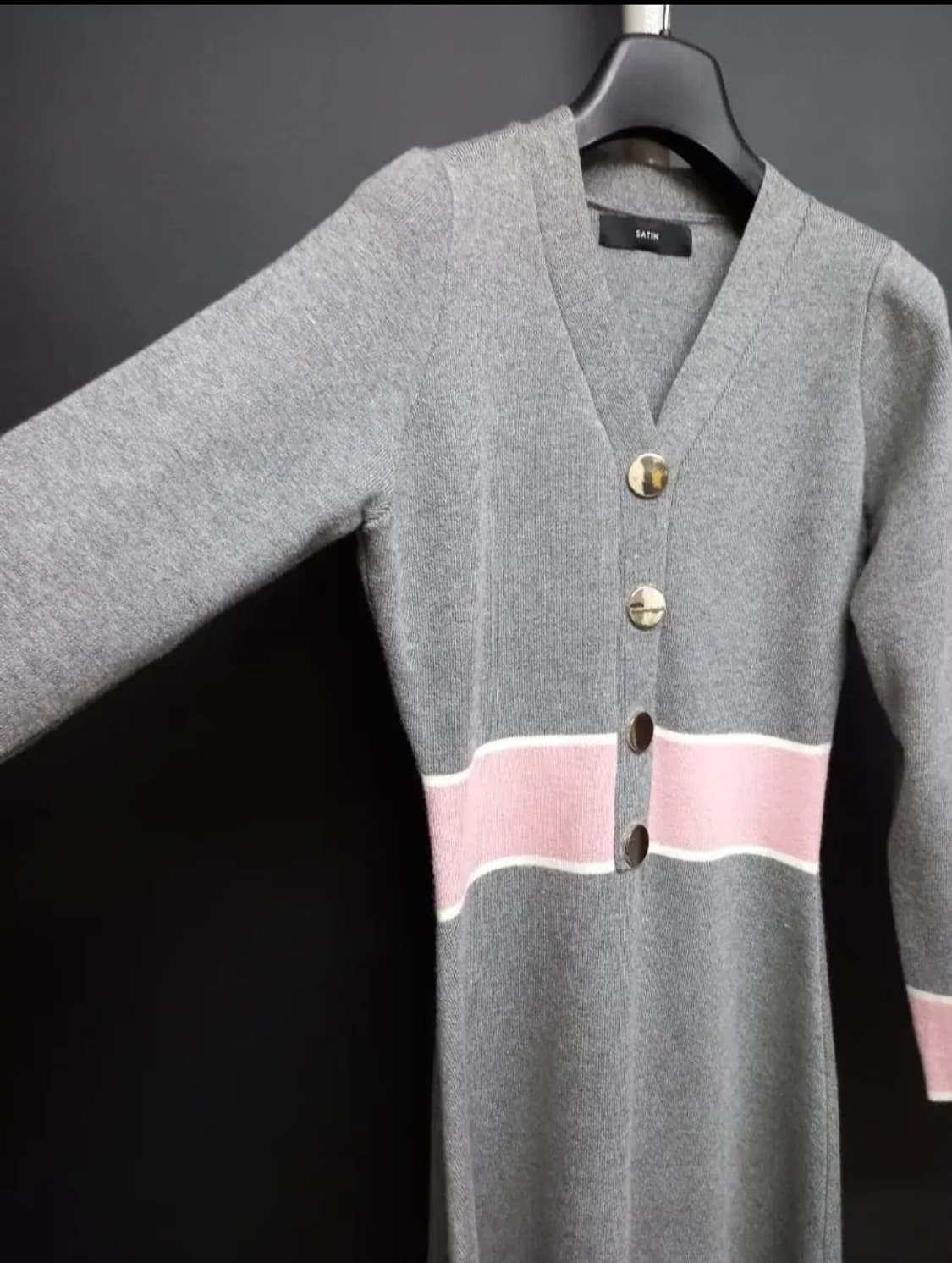 샤틴 SATIN 춘추동 니트 플레어원피스 55 상품이미지5