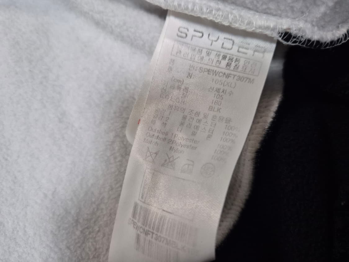 스파이더 남성 하이넥 플리스 자켓 XL 상품이미지8