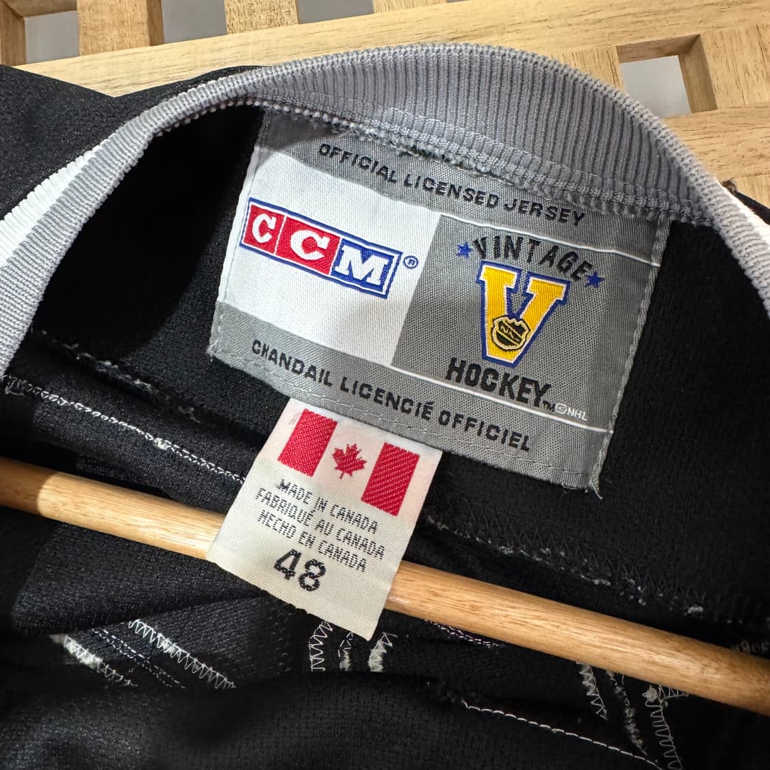 CCM NHL 웨인 그레츠키 빈티지 하키 져지 made in CANADA 상품이미지7