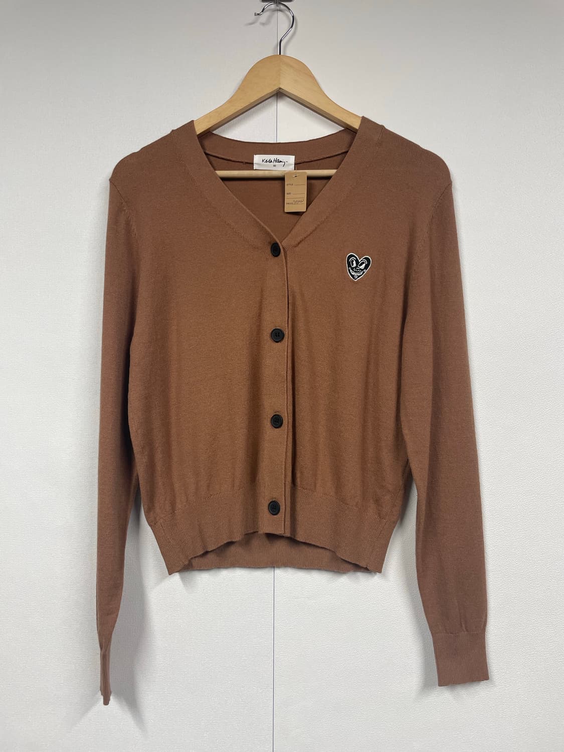 키스해링 자수 니트 가디건 상품이미지1