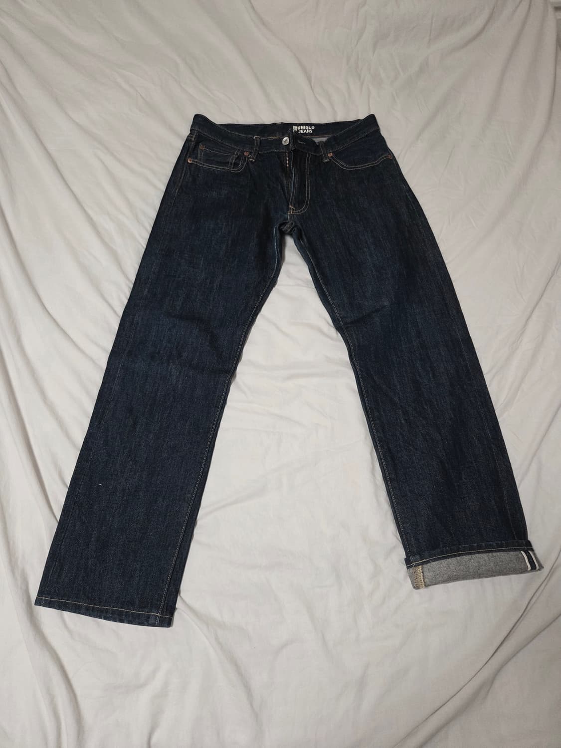 유니클로 레귤러핏 셀비지 데님 31 상품이미지1