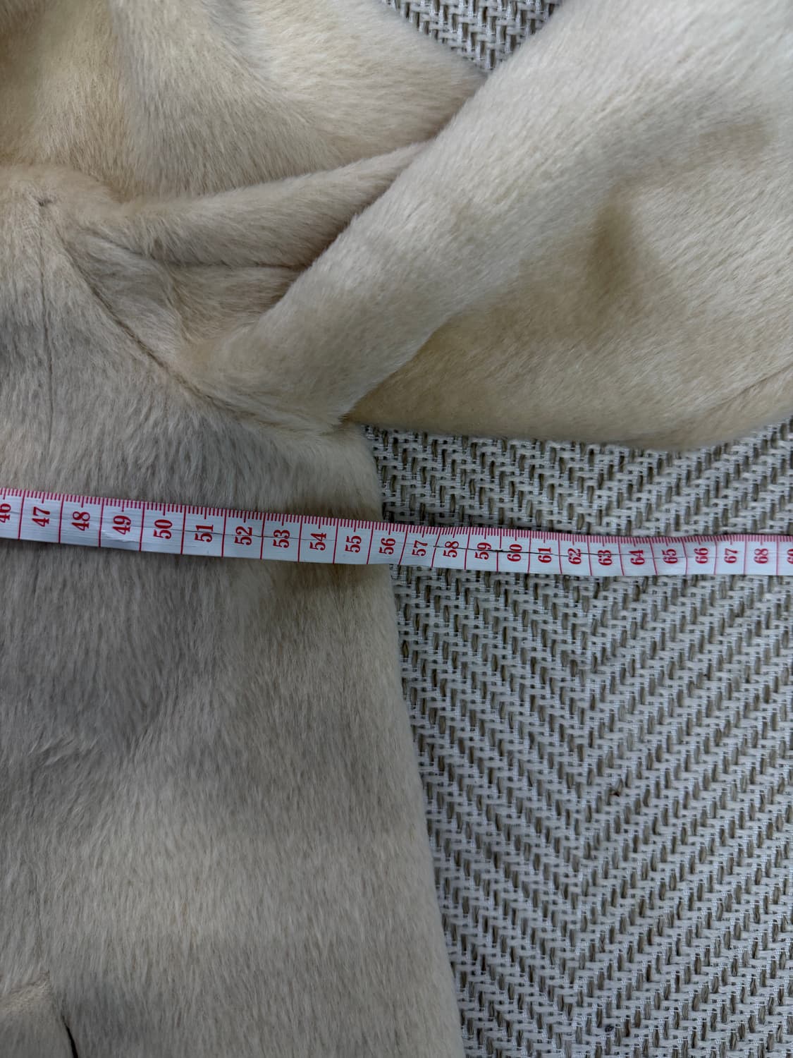 정품) 타임 루즈핏 양모 코트 아이보리 82 상품이미지7