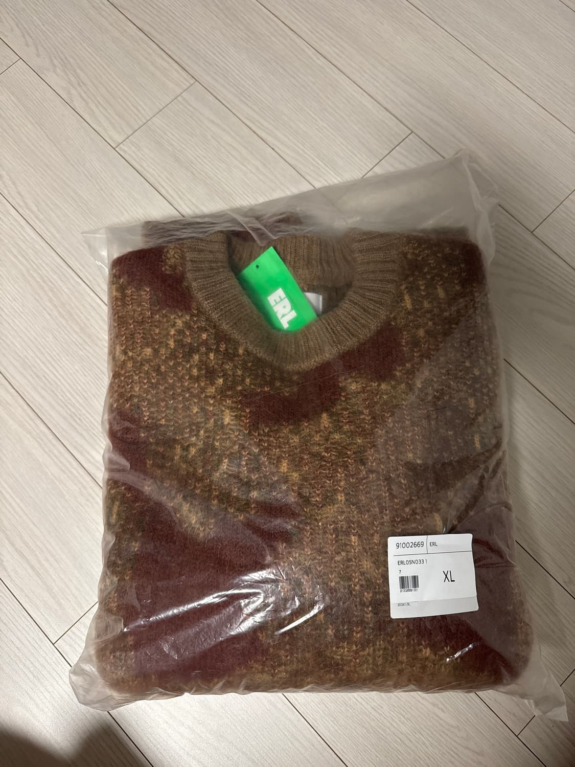 ERL 카모 모헤어 니트 XL 상품이미지4