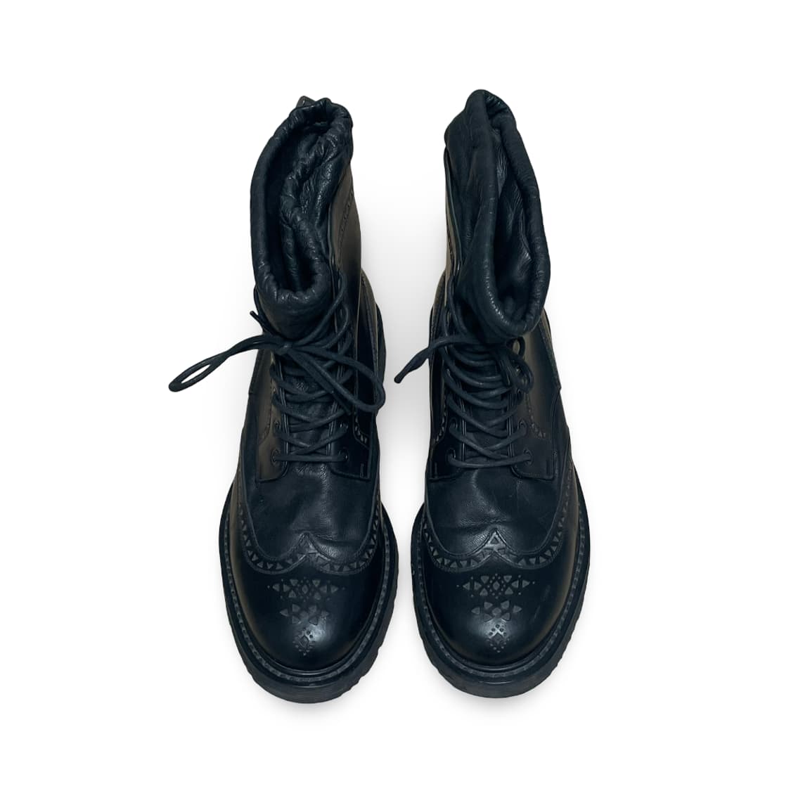 프라다 브로그 레더 하이탑 부츠 상품이미지2