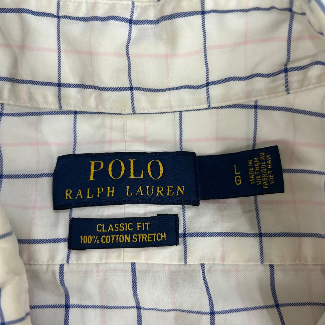 폴로랄프로렌 화이트 체크셔츠 상품이미지2