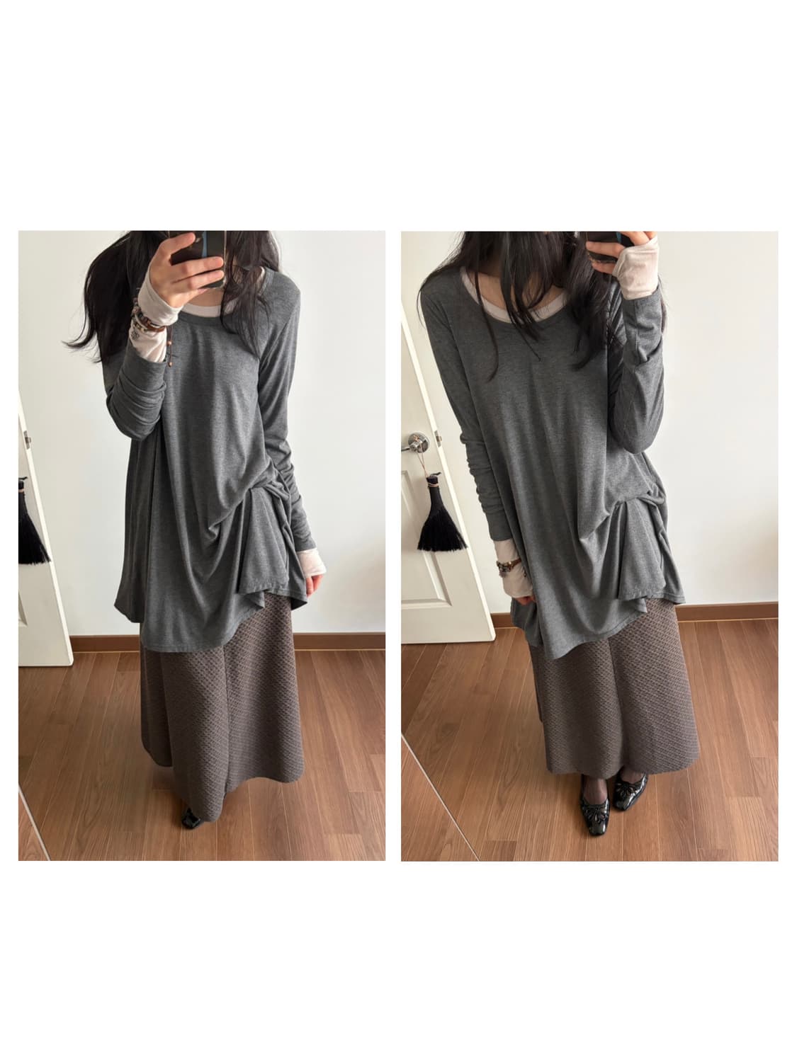 long sleeve top&dress 상품이미지4
