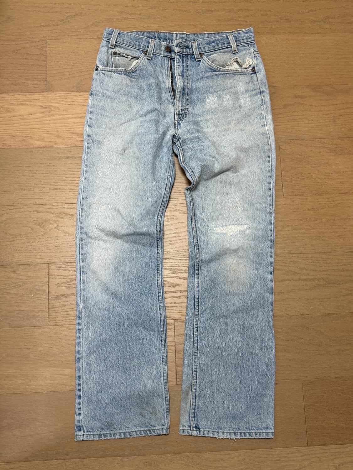 80s 리바이스 517 데님 부츠컷 오렌지탭 상품이미지1