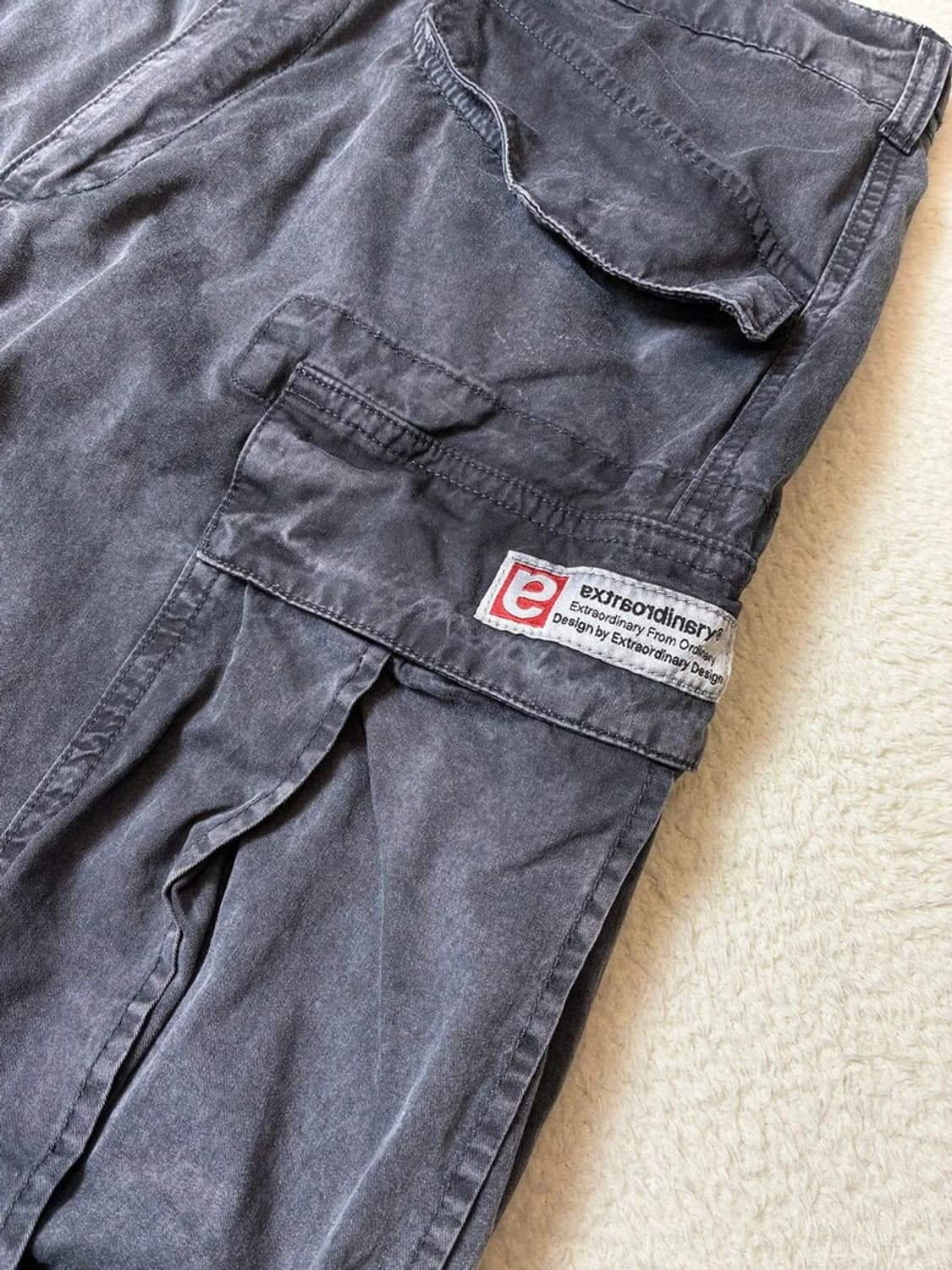 엑스트라오디너리 빈티지 가공 워시드 카고 팬츠 바지 PN7589 상품이미지4