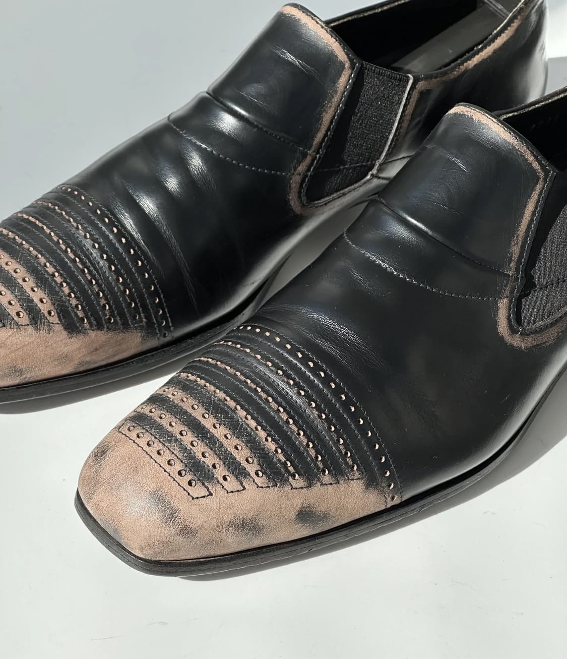 Prada 07fw distressed loafer uk9 상품이미지2