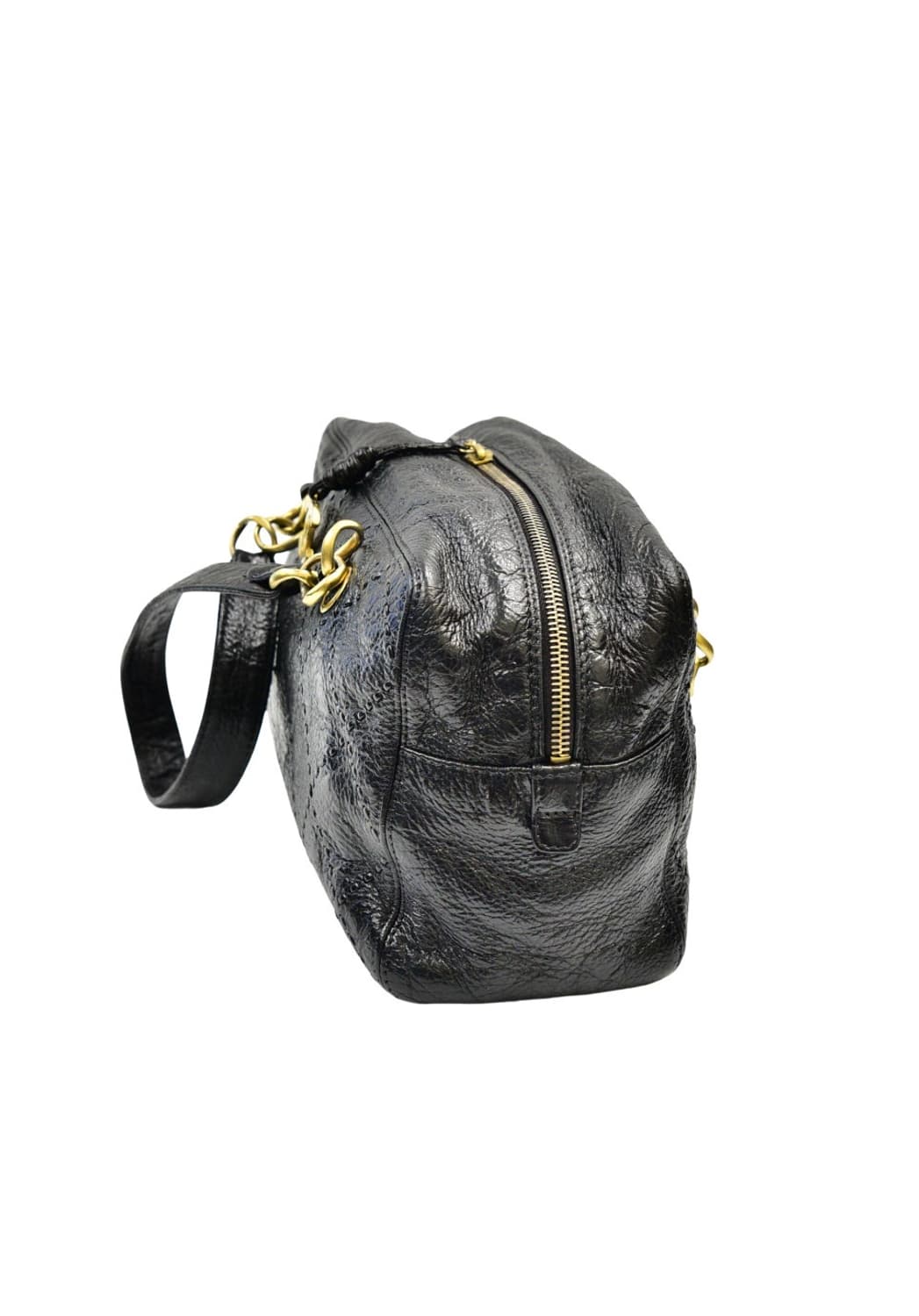 샤넬 레더 볼링백 (정품) 상품이미지4