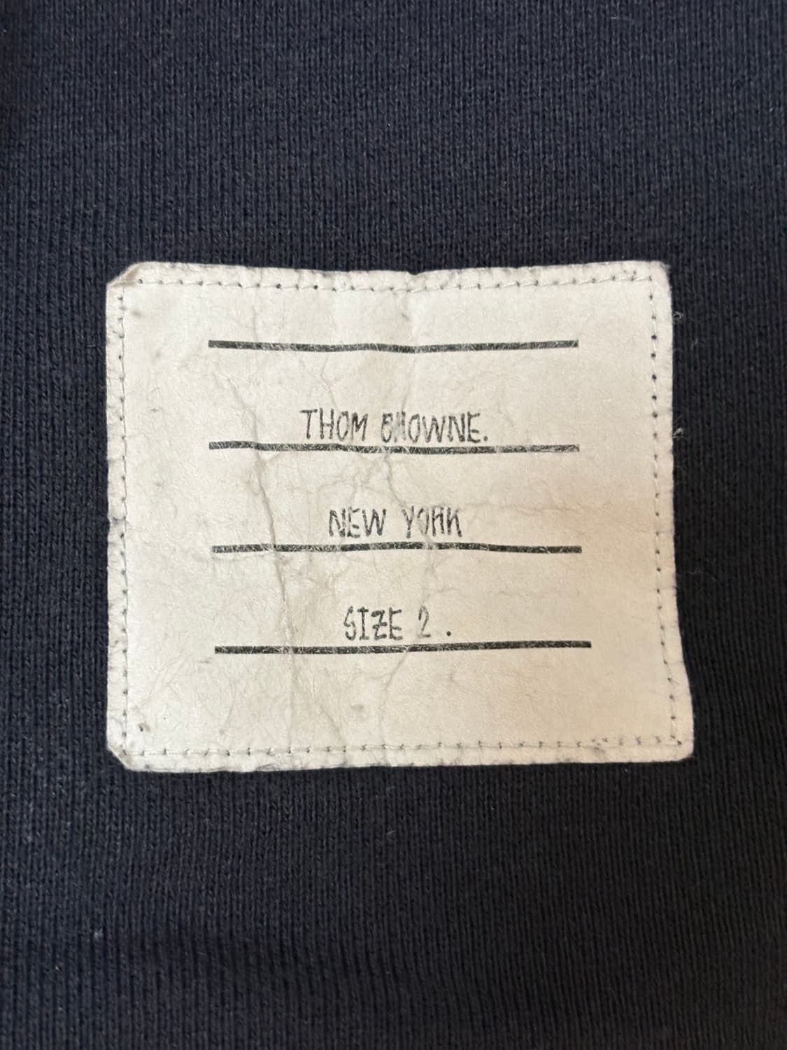 톰브라운 사선 네이비 맨투맨 사이즈2 상품이미지4