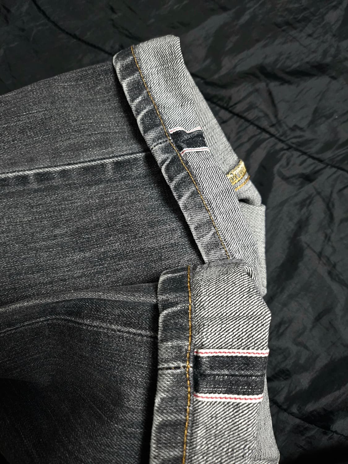 에드윈 505z 일본판 셀비지 블랙 데님 상품이미지7