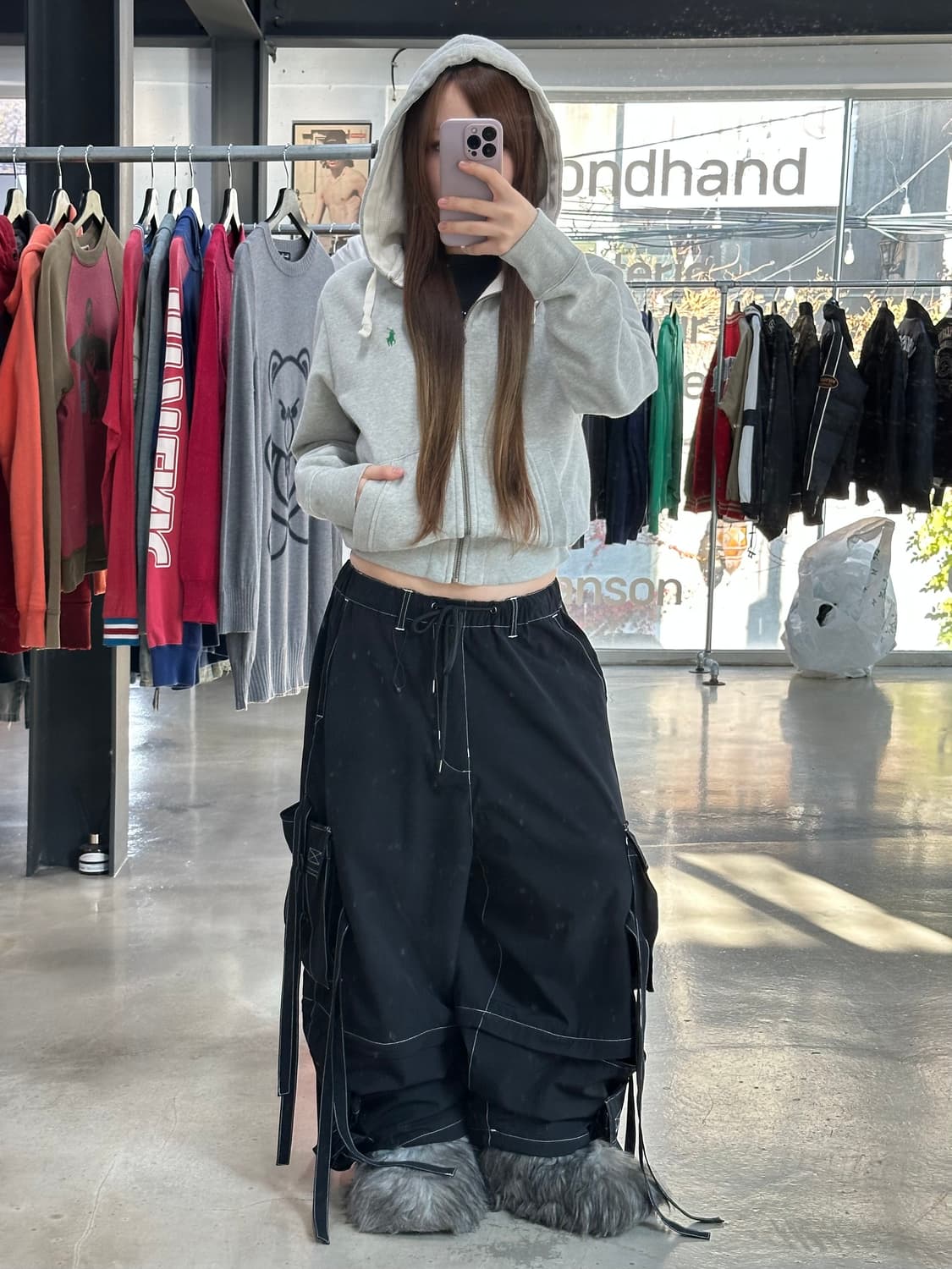 폴로랄프로렌 후드집업 그레이 상품이미지2