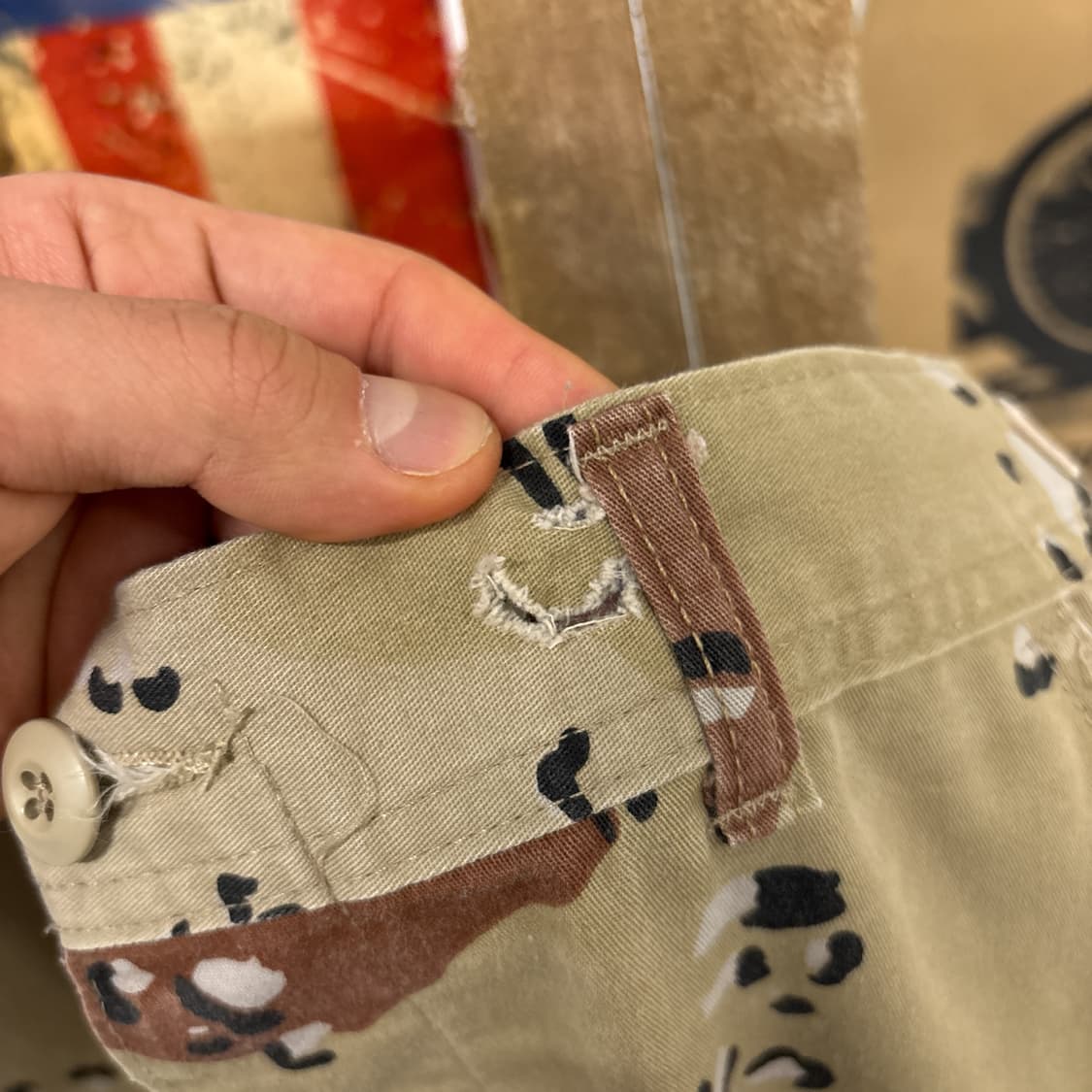 90s 오리지널 밀리터리 미육군 초코칩카모 BDU 카고팬츠 N949 상품이미지8