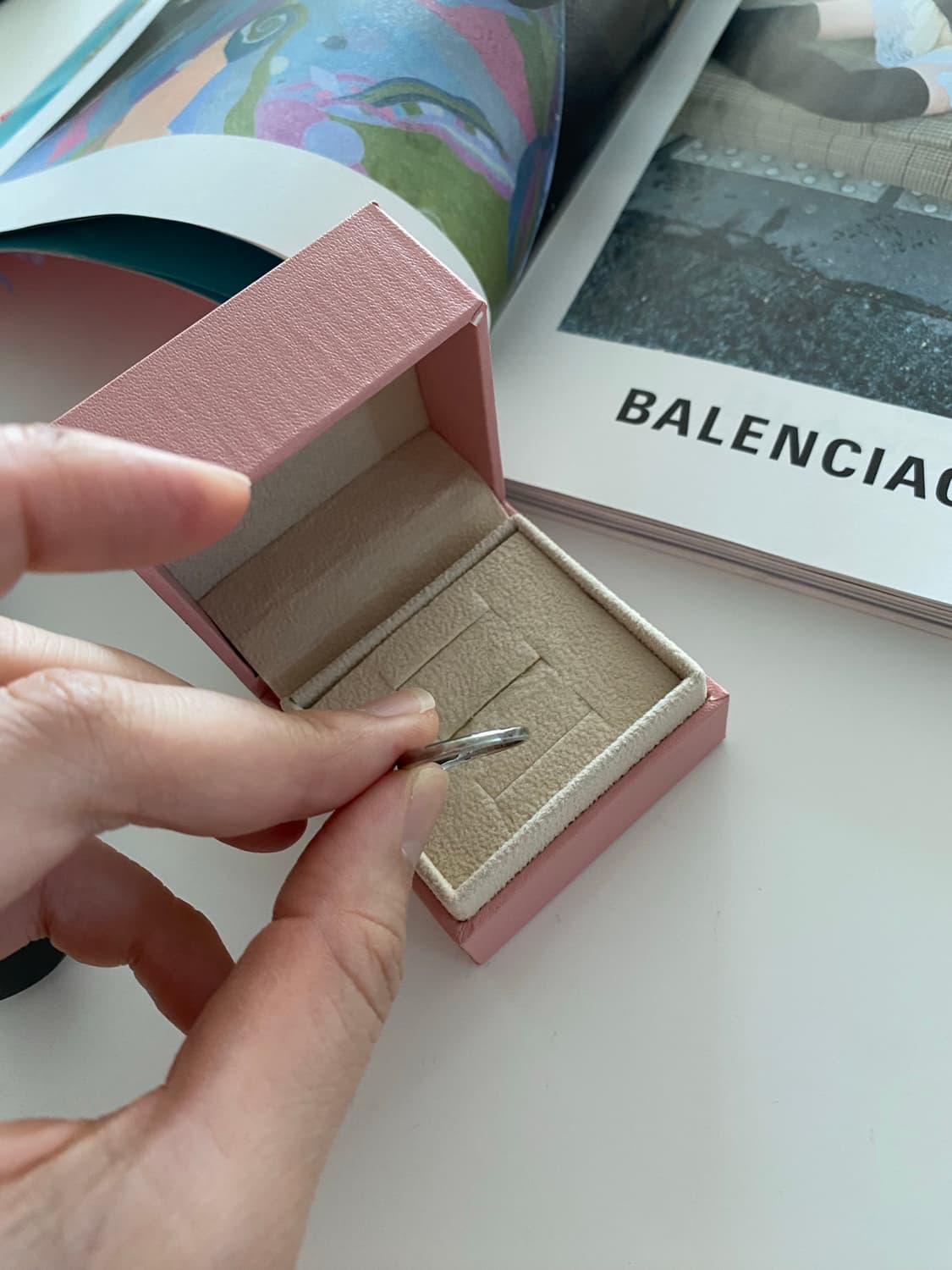 실버925 큐빅 다이아셋팅 반지 상품이미지5