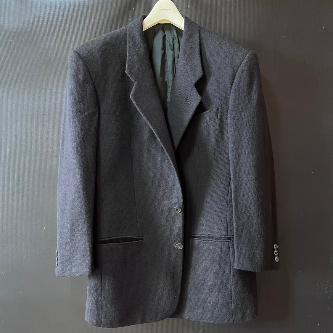 아르마니 꼴레지오니 브러시드 울 테일러드 자켓 상품이미지4