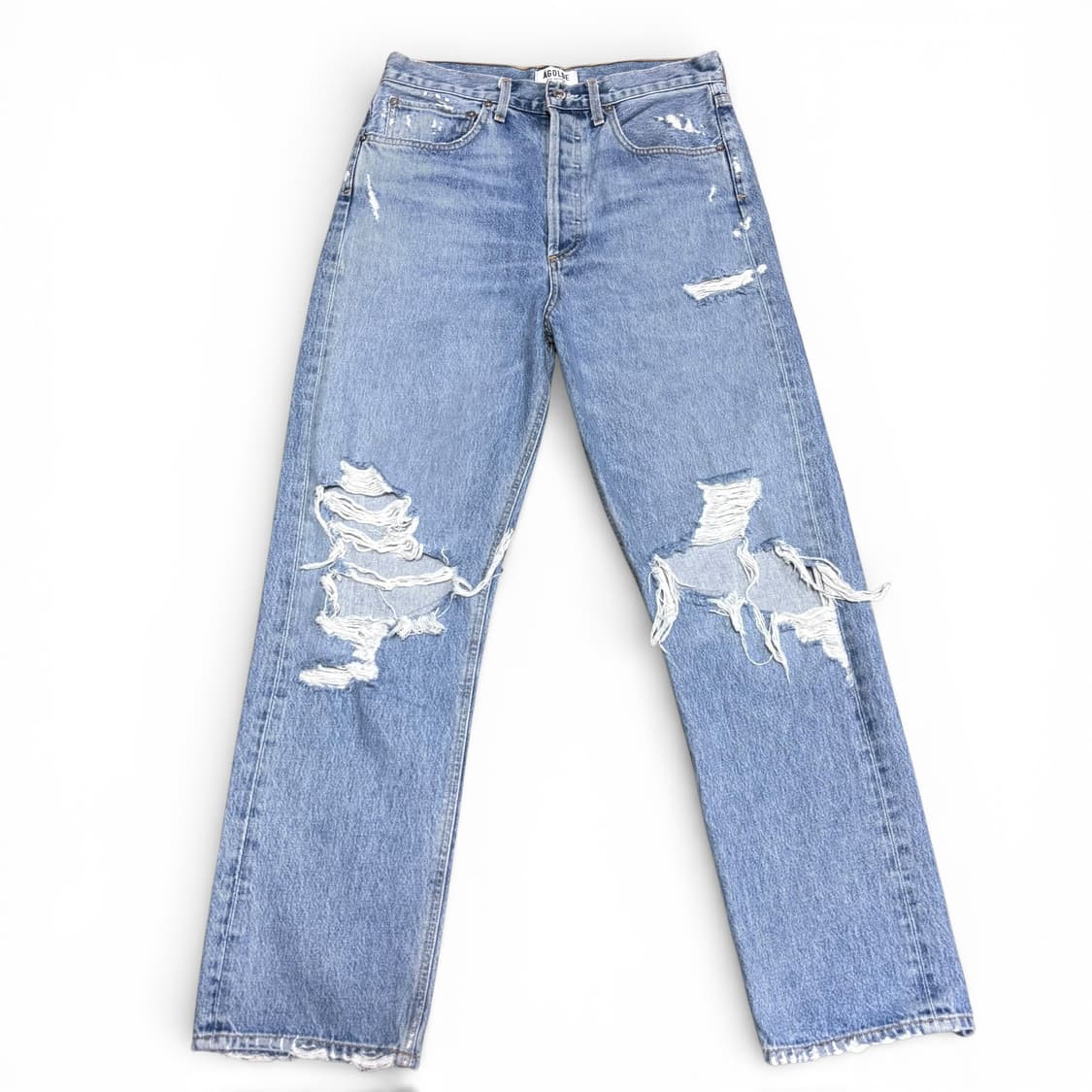 27 에이골디 AGOLDE 연청 디스트로이드 데님팬츠 상품이미지1