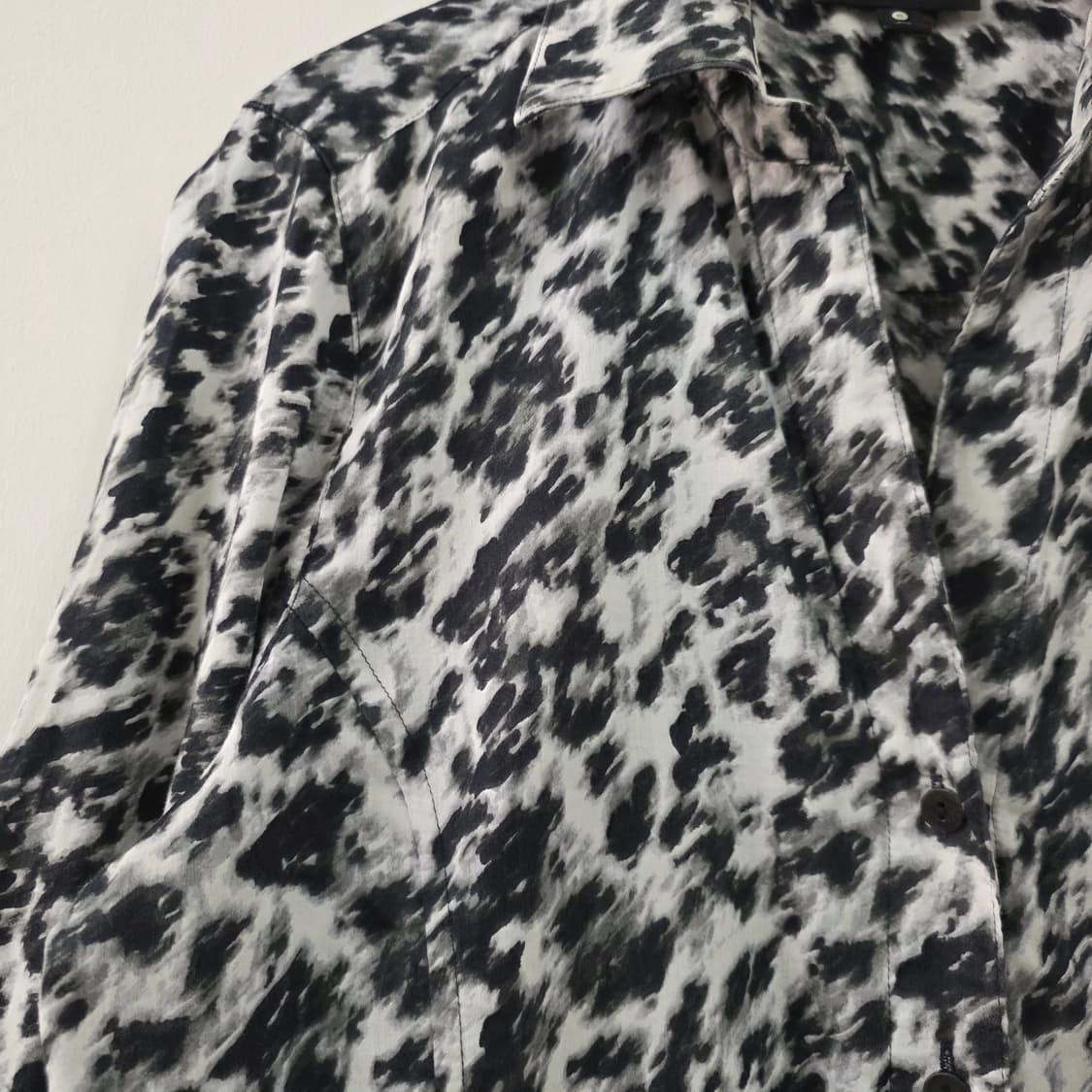 FOXCROFT 블랙&화이트 링클프리 코튼 셔츠 상품이미지6