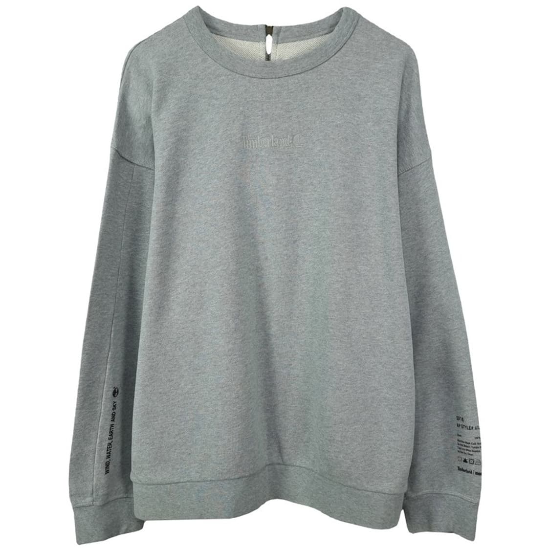 [팀버랜드 X 몽키타임] 빅로고 프린팅 오버핏 맨투맨 그레이 M19637 상품이미지2