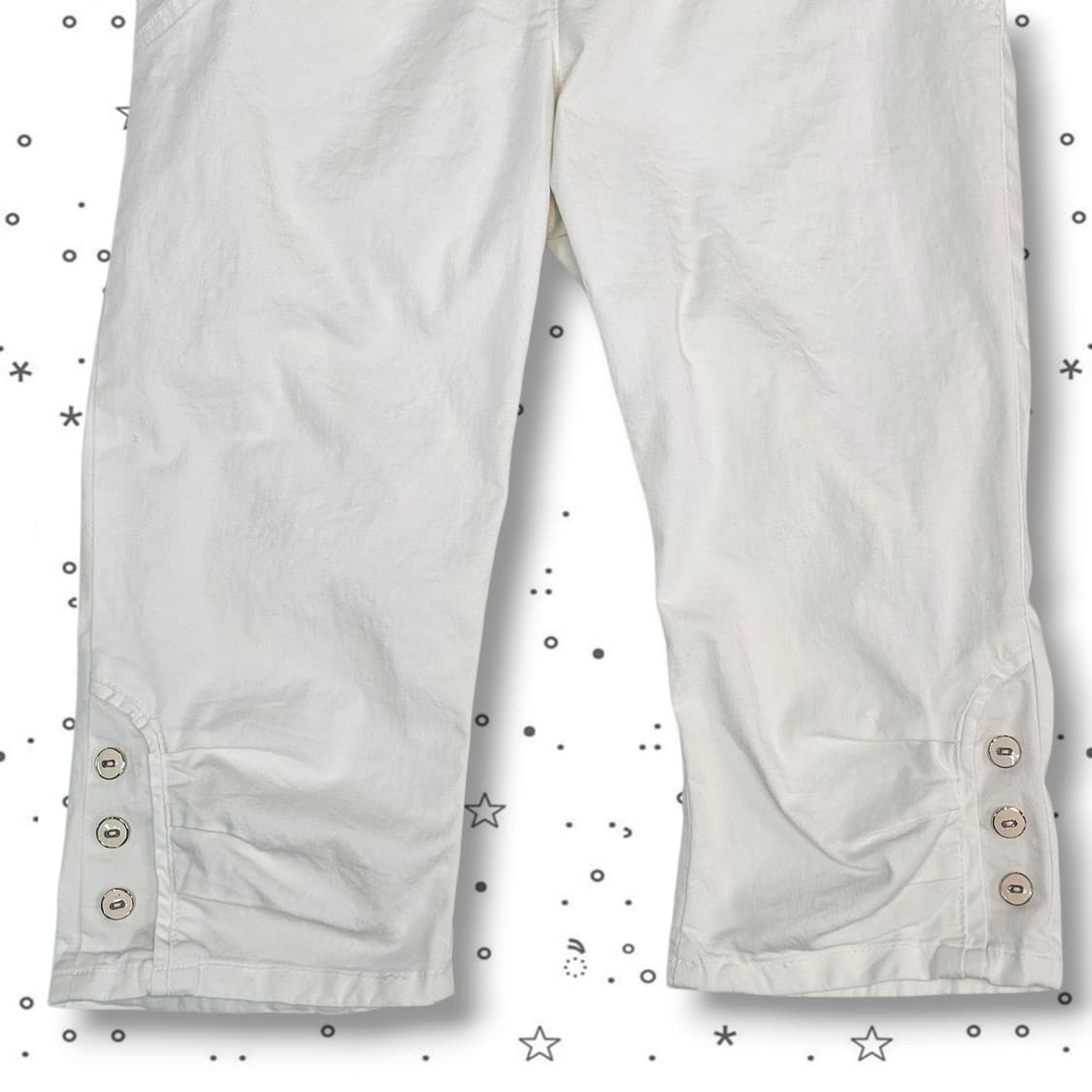 VTG 화이트 민트 카프리 팬츠 상품이미지4