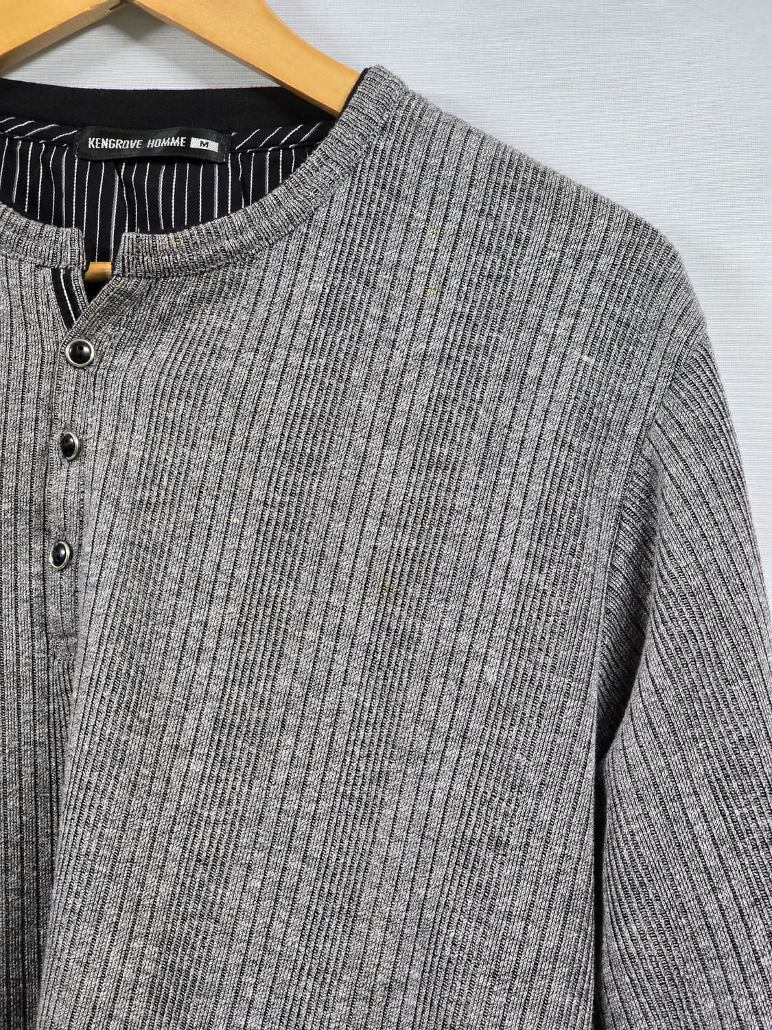 KENGROVE HOMME 헨리넥 롱슬리브 티셔츠 M 상품이미지2