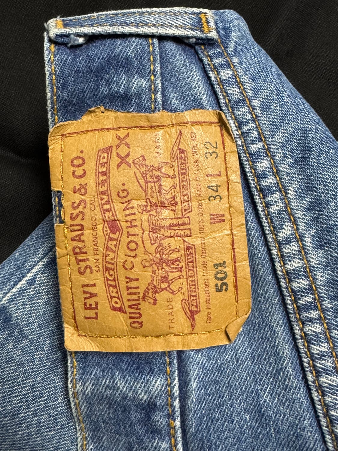 Levis 501 데님 34 32 상품이미지2