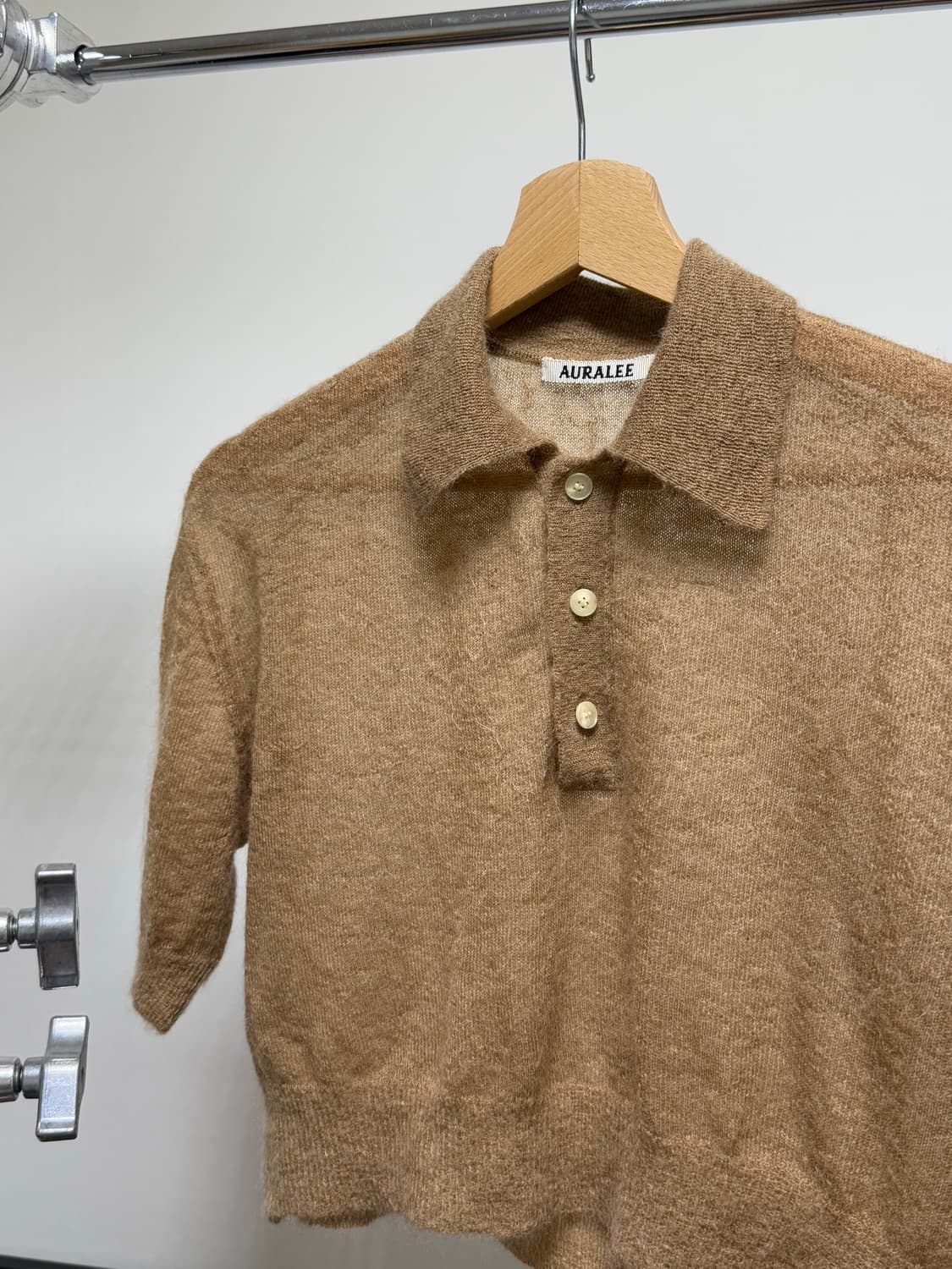 오라리 키드 모헤어 폴로 니트 숏 반팔 상품이미지2