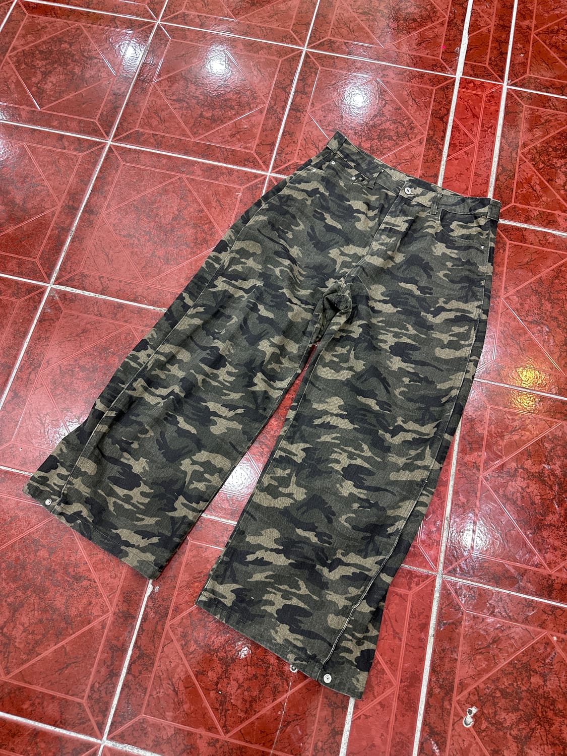 카모 와이드팬츠 상품이미지1