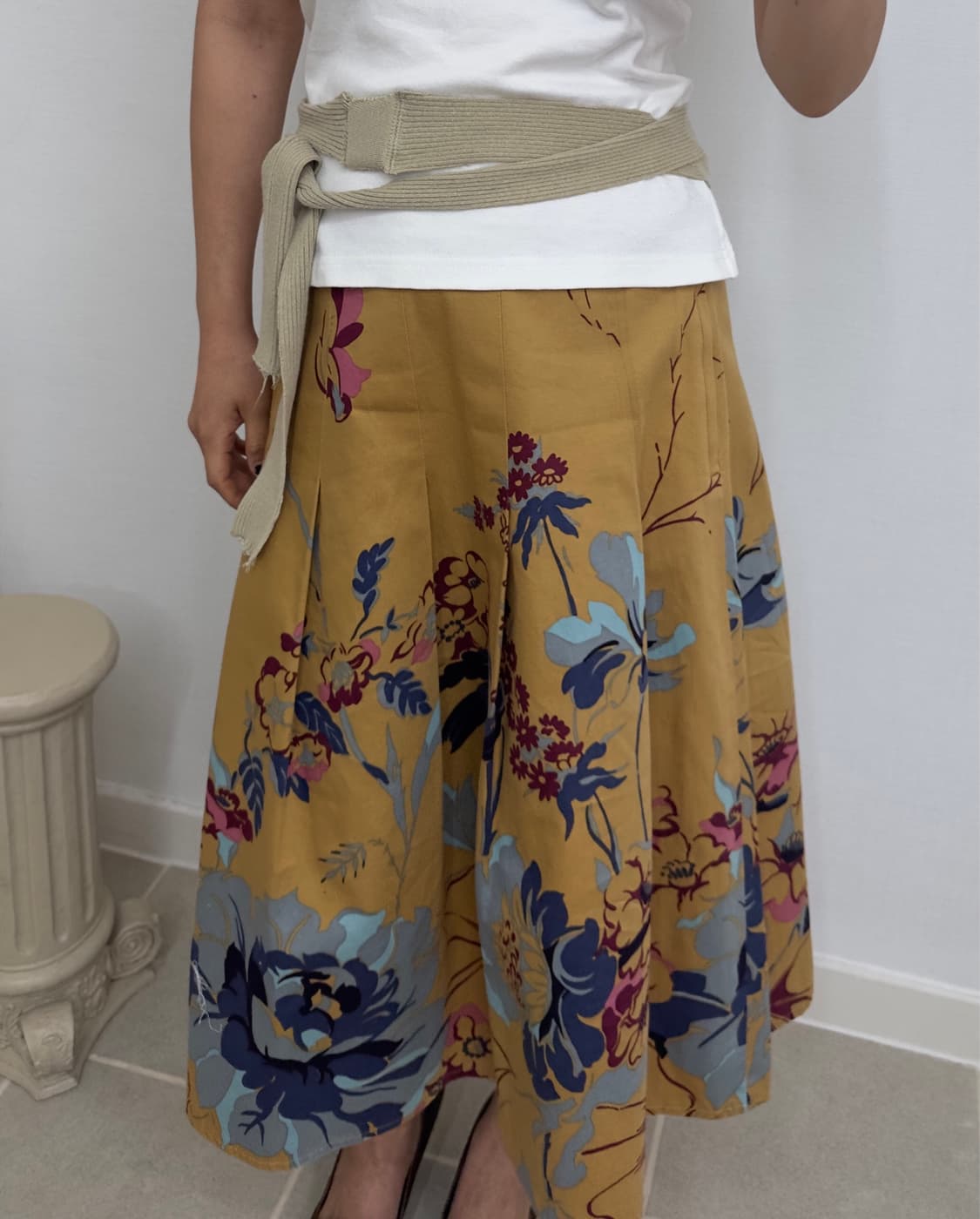 floral cotton skirt 상품이미지1
