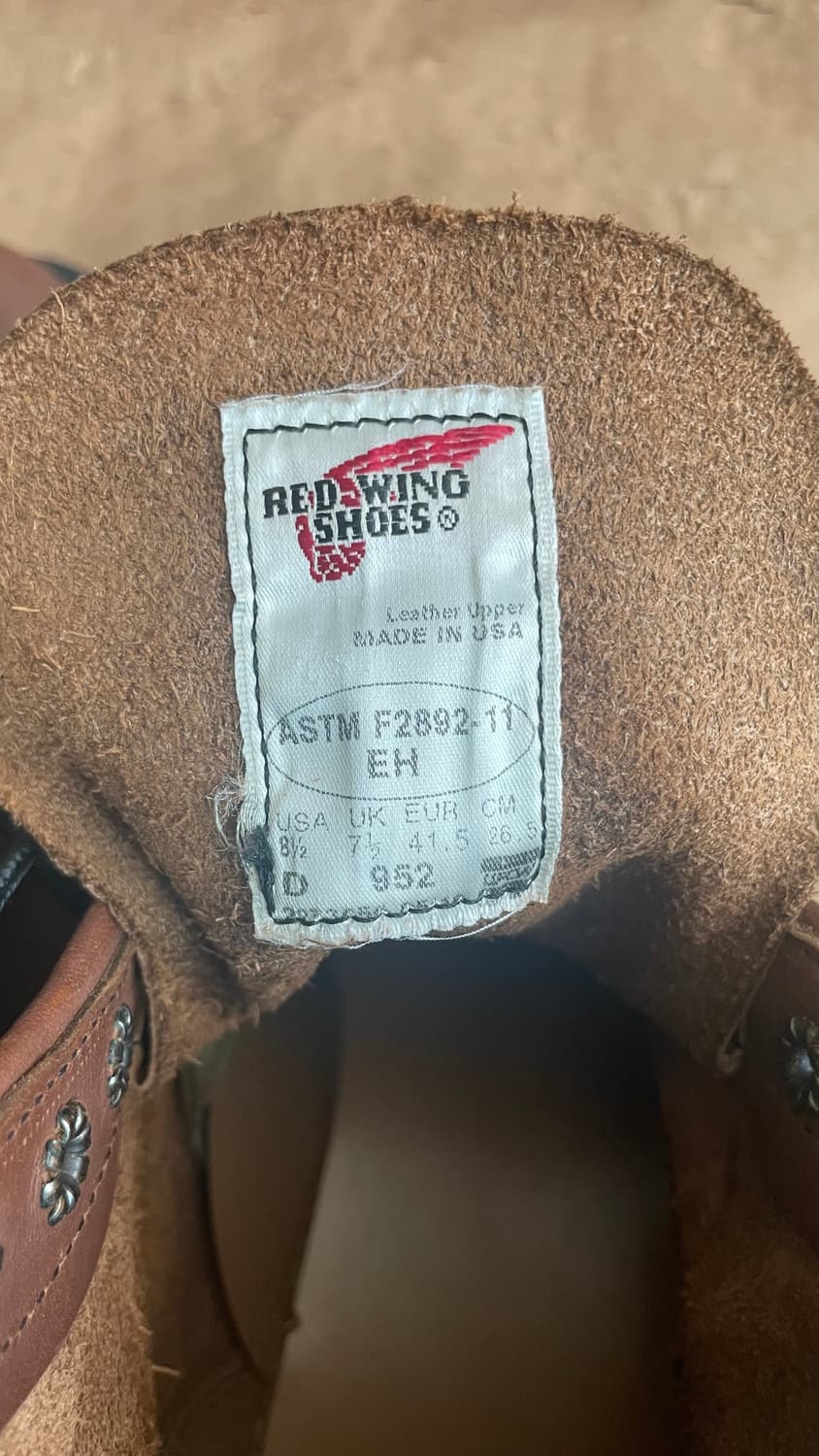 [265] 레드윙 952 8.5D 신품급 상품이미지7